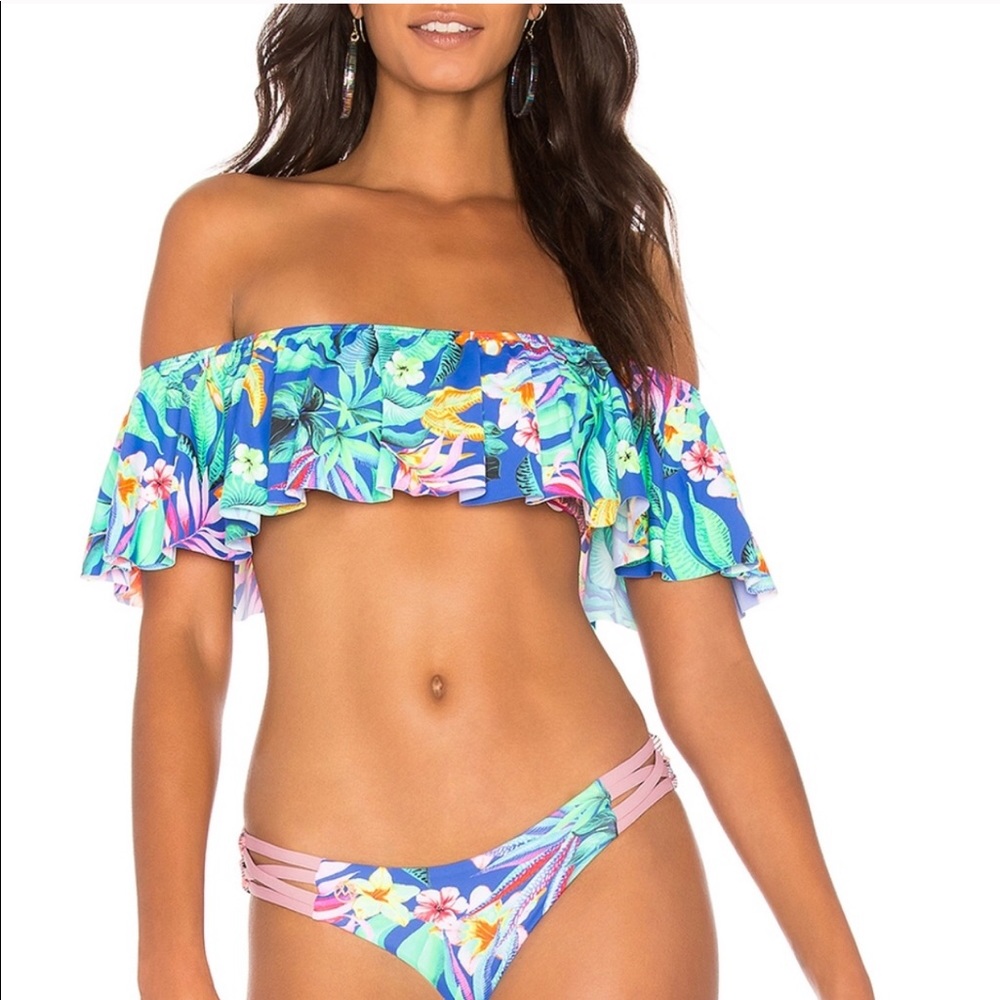 Maaji ruffle bikini top
